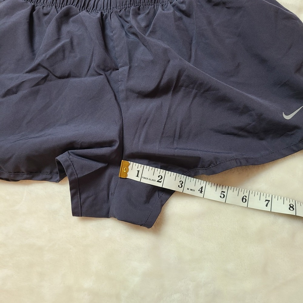 Nike Dri-Fit Tempo Running Shorts Women's Small Dark Gray Brief Lined 3" Inseam - Picture 13 of 13